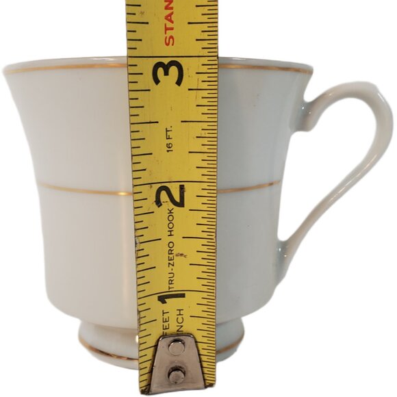 VTG Crown Ming Regent Collection Fine China 4 Teacups & Creamer Gold Trim Set - Picture 6 of 11